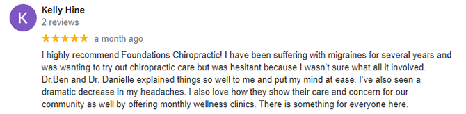 Chiropractic TESTING STATE* Kelly H. Testimonial